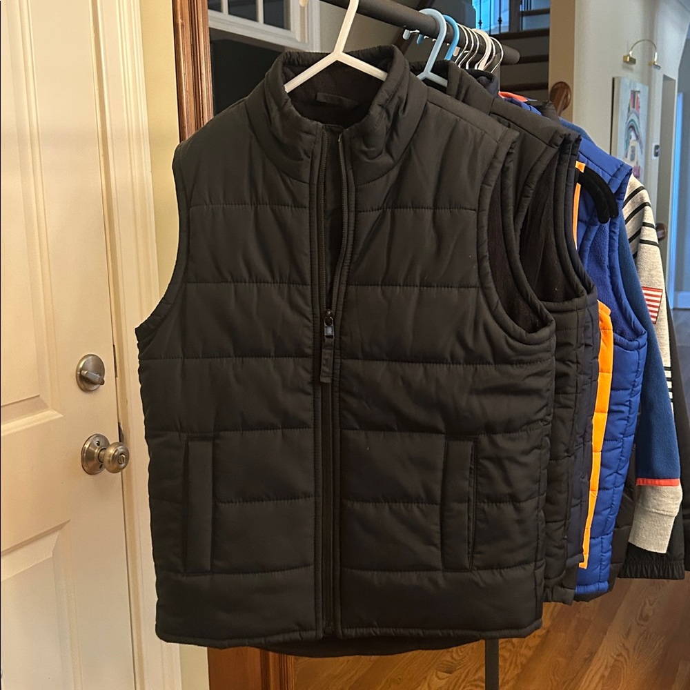 Place Midnight Black Puffer Vest